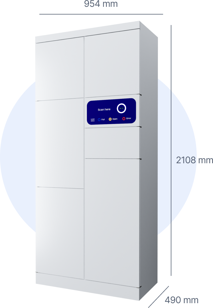 Locker size